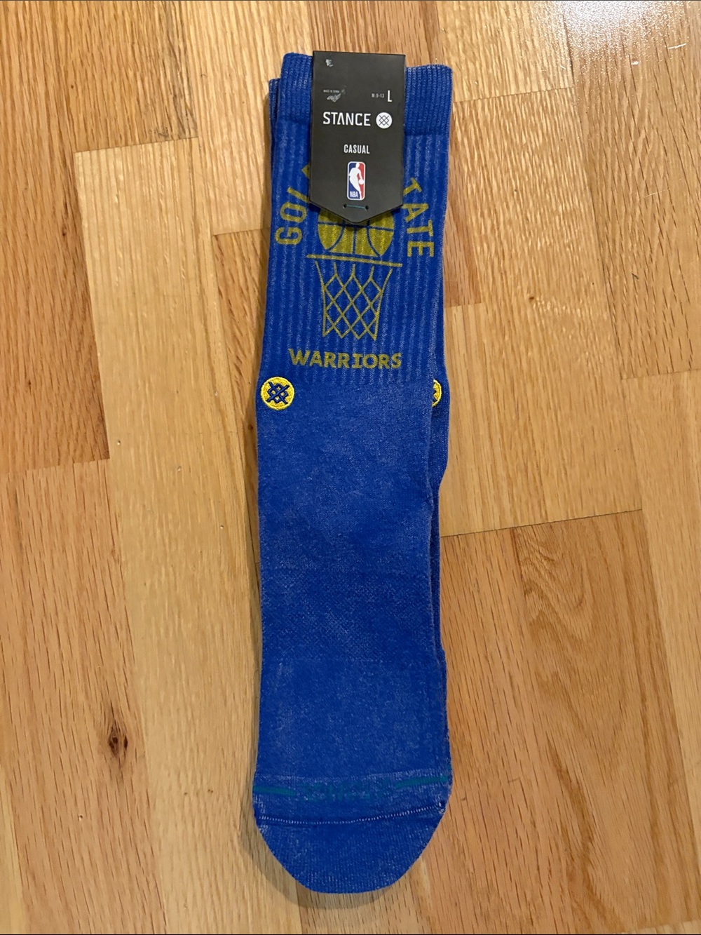 Stance Blue and Yellow Golden State Warriors Crew Socks